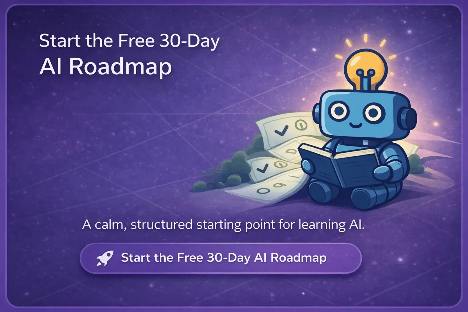 Free 30-Day AI Roadmap — AI Beginner